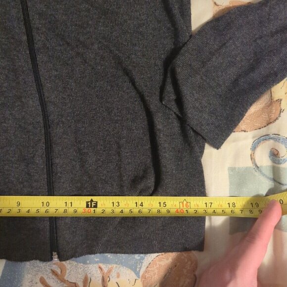 UNN SALTO IN AVANTI VR Collezioni Size M "P" Size, Black Thin Sweater Jacket - Picture 4 of 6